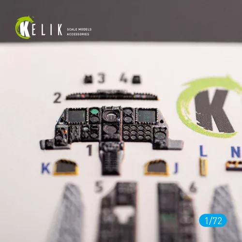 Kelik A-10C Thunderbolt II - interior 3D decals for GWH kit - 3D belsőtér-részletező matricakészlet