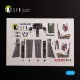 Kelik F-1 Support Fighter - interior 3D decals for Platz kit - 3D belsőtér-részletező matricakészlet