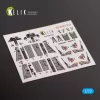 Kelik T-2 Advanced Trainer - interior 3D decals for Platz kit - 3D belsőtér-részletező matricakészlet