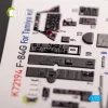 Kelik F-84G Thunderjet - interior 3D decals for Tamiya kit - 3D belsőtér-részletező matricakészlet