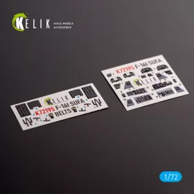   Kelik F-16I - interior 3D decals for Hasegawa kit - 3D belsőtér-részletező matricakészlet