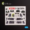 Kelik F-16I - interior 3D decals for Hasegawa kit - 3D belsőtér-részletező matricakészlet