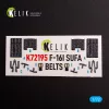 Kelik F-16I - interior 3D decals for Hasegawa kit - 3D belsőtér-részletező matricakészlet