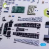 Kelik A-10C - interior 3D decals for Hasegawa kit - 3D belsőtér-részletező matricakészlet
