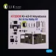 Kelik Ki-43-II Hayabusa - interior 3D decals for Arma Hobby kit - 3D belsőtér-részletező matricakészlet