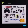Kelik P-51D Mustang - interior 3D decals for Tamiya kit - 3D belsőtér-részletező matricakészlet