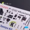 Kelik P-51D Mustang - interior 3D decals for Tamiya kit - 3D belsőtér-részletező matricakészlet