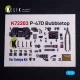 Kelik P-47D Bubbletop - interior 3D decals for Tamiya kit - 3D belsőtér-részletező matricakészlet