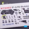 Kelik P-47D Bubbletop - interior 3D decals for Tamiya kit - 3D belsőtér-részletező matricakészlet