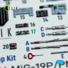 Kelik MiG-19P/PM - interior 3D decals for ClearProp kit - 3D belsőtér-részletező matricakészlet
