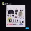 Kelik MiG-3 - interior 3D decals for Armory kit - 3D belsőtér-részletező matricakészlet