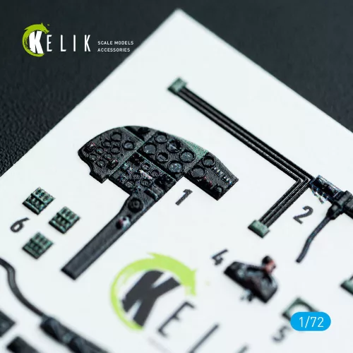Kelik Mosquito PR.XVI - interior 3D decals for Airfix kit - 3D belsőtér-részletező matricakészlet