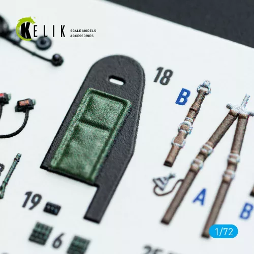 Kelik Mosquito PR.XVI - interior 3D decals for Airfix kit - 3D belsőtér-részletező matricakészlet