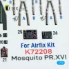 Kelik Mosquito PR.XVI - interior 3D decals for Airfix kit - 3D belsőtér-részletező matricakészlet