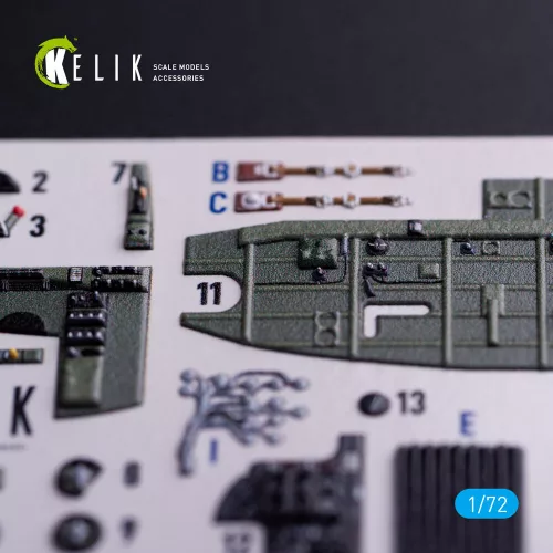 Kelik Bristol Bleninheim Mk.1 - interior 3D decals for Airfix kit - 3D belsőtér-részletező matricakészlet