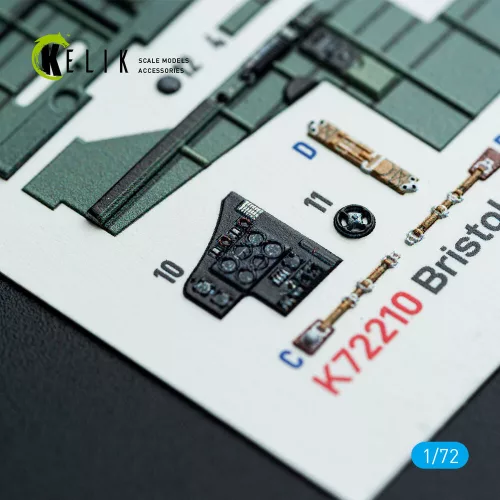 Kelik Bristol Blenheim Mk.IV - interior 3D decals for Airfix kit - 3D belsőtér-részletező matricakészlet