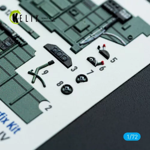Kelik Bristol Blenheim Mk.IV - interior 3D decals for Airfix kit - 3D belsőtér-részletező matricakészlet