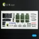 Kelik CH-54A Tarhe - interior 3D decals for Revell kit - 3D belsőtér-részletező matricakészlet