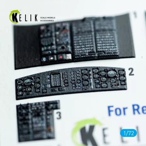 Kelik CH-54A Tarhe - interior 3D decals for Revell kit - 3D belsőtér-részletező matricakészlet