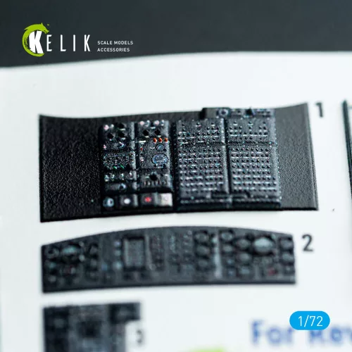 Kelik CH-54A Tarhe - interior 3D decals for Revell kit - 3D belsőtér-részletező matricakészlet