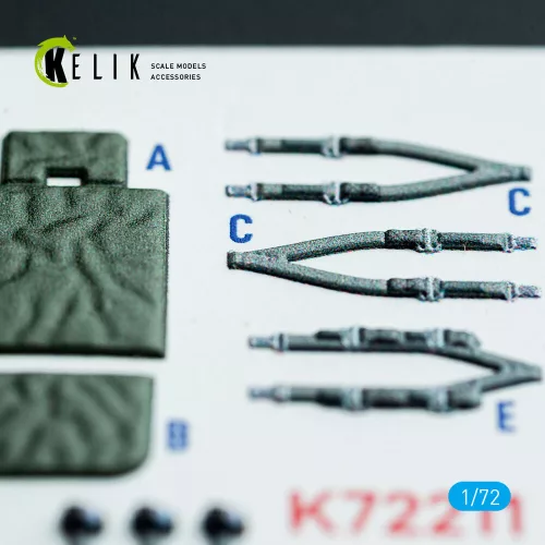 Kelik CH-54A Tarhe - interior 3D decals for Revell kit - 3D belsőtér-részletező matricakészlet