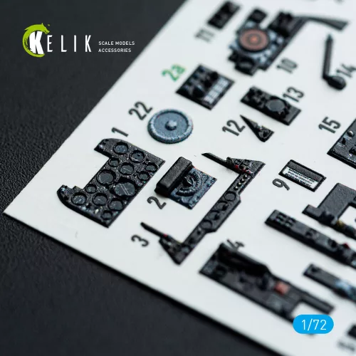 Kelik Gannet AS1/AS4 - interior 3D decals for Revell kit - 3D belsőtér-részletező matricakészlet