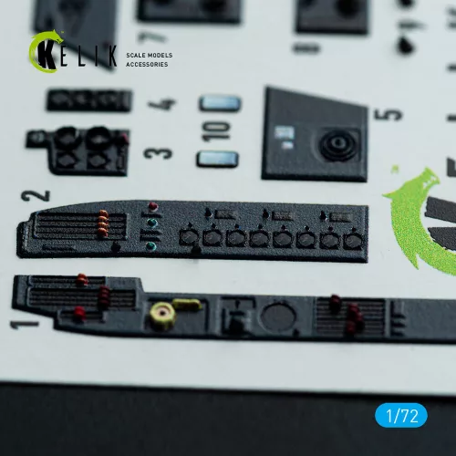 Kelik He-177A-5 - interior 3D decals for Revell kit - 3D belsőtér-részletező matricakészlet