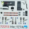 Kelik He-177A-5 - interior 3D decals for Revell kit - 3D belsőtér-részletező matricakészlet