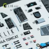 Kelik F-14A Tomcat - interior 3D decals for HobbyBoss kit - 3D belsőtér-részletező matricakészlet
