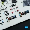 Kelik F-14B Tomcat - interior 3D decals for HobbyBoss kit - 3D belsőtér-részletező matricakészlet