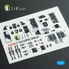 Kelik F-14D Super Tomcat - interior 3D decals for HobbyBoss kit - 3D belsőtér-részletező matricakészlet