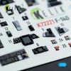 Kelik F-14D Super Tomcat - interior 3D decals for Academy kit - 3D belsőtér-részletező matricakészlet