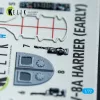Kelik AV-8A Harrier (early) - interior 3D decals for Italeri kit - 3D belsőtér-részletező matricakészlet