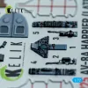 Kelik AV-8A Harrier (late) - interior 3D decals for Italeri kit - 3D belsőtér-részletező matricakészlet