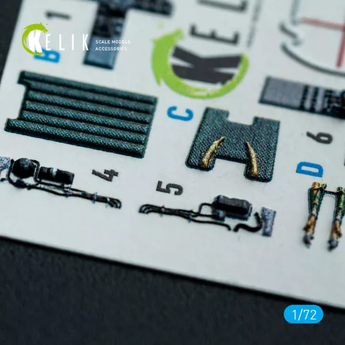 Kelik FRS.1 SEA Harrier - interior 3D decals for Italeri kit - 3D belsőtér-részletező matricakészlet
