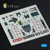 Kelik Harrier Gr3 (Late)- interior 3D decals for Italeri kit - 3D belsőtér-részletező matricakészlet