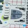 Kelik Harrier Gr3 (Late)- interior 3D decals for Italeri kit - 3D belsőtér-részletező matricakészlet
