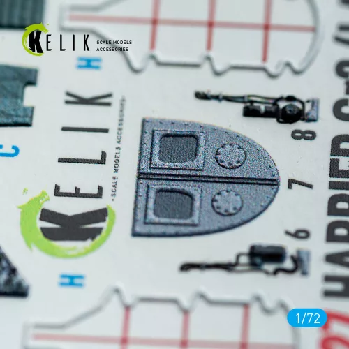 Kelik Harrier Gr3 (Late)- interior 3D decals for Italeri kit - 3D belsőtér-részletező matricakészlet