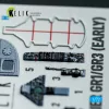 Kelik Harrier Gr1/Gr3 (Early) - interior 3D decals for Italeri kit - 3D belsőtér-részletező matricakészlet