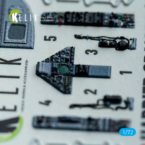 Kelik Harrier Gr1/Gr3 (Early) - interior 3D decals for Italeri kit - 3D belsőtér-részletező matricakészlet