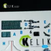 Kelik Harrier Gr1/Gr3 (Early) - interior 3D decals for Italeri kit - 3D belsőtér-részletező matricakészlet