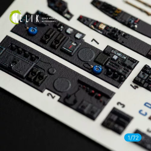 Kelik Ar-240 - interior 3D decals for Revell kit - 3D belsőtér-részletező matricakészlet