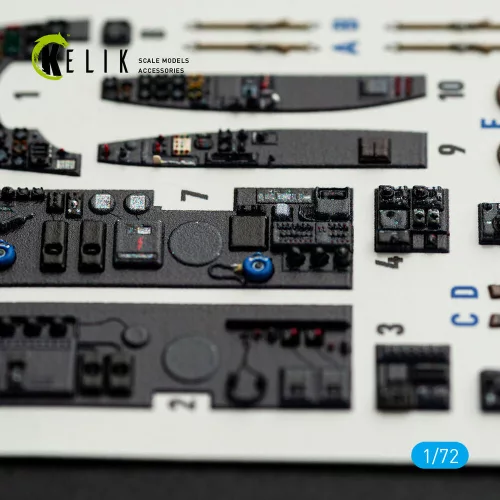 Kelik Ar-240 - interior 3D decals for Revell kit - 3D belsőtér-részletező matricakészlet
