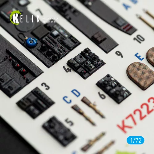 Kelik Ar-240 - interior 3D decals for Revell kit - 3D belsőtér-részletező matricakészlet