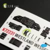 Kelik WESTLAND WESSEX HC.2 - interior 3D decals for AirFix kit - 3D belsőtér-részletező matricakészlet