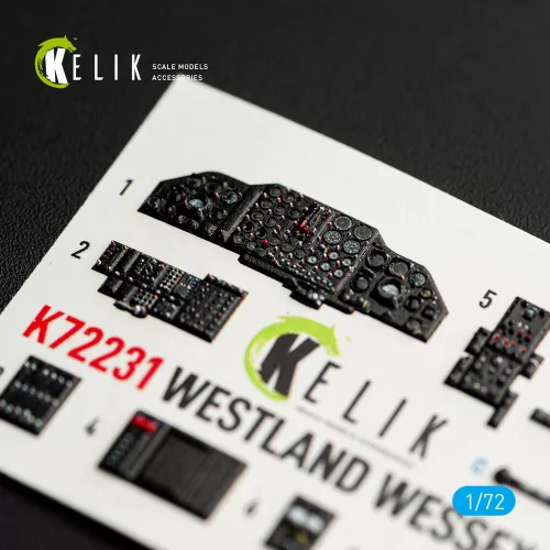 Kelik WESTLAND WESSEX HC.2 - interior 3D decals for AirFix kit - 3D belsőtér-részletező matricakészlet