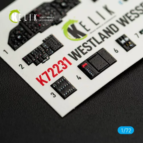 Kelik WESTLAND WESSEX HC.2 - interior 3D decals for AirFix kit - 3D belsőtér-részletező matricakészlet