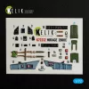 Kelik Mirage-2000C - interior 3D decals for DreamModel kit - 3D belsőtér-részletező matricakészlet