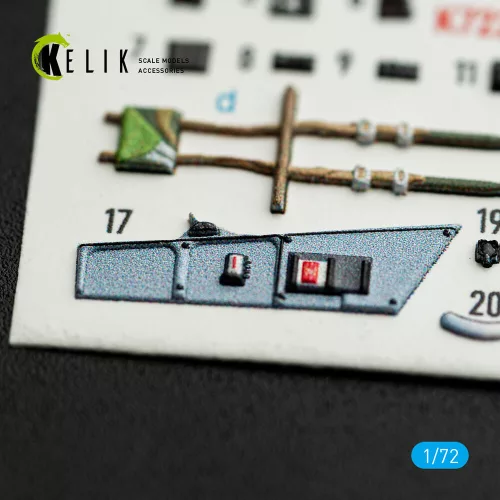 Kelik Mirage-2000C - interior 3D decals for DreamModel kit - 3D belsőtér-részletező matricakészlet