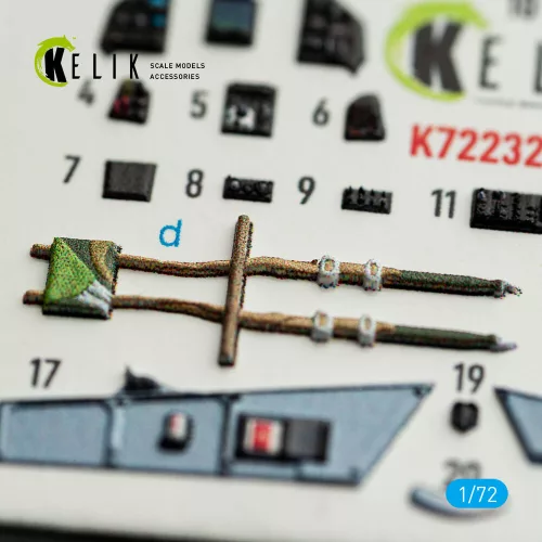 Kelik Mirage-2000C - interior 3D decals for DreamModel kit - 3D belsőtér-részletező matricakészlet